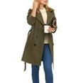 thumbnail image 3 of Gabardina Steve Madden de lana sintética con doble botonadura para mujer, 3 of 7