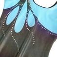 thumbnail image 5 of Girls Leotards Gymnastic Dance Onesies Ballet Tank Sleeveless Colorful Shiny Leotard, for 5-14 Years, 5 of 7