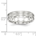 thumbnail image 4 of Designer Sterling Silver Ss 6Mm Brushed Fancy Band Size 10 (Width=6.00) Made In United States -Jewelry By Sweet Pea Creations, 4 of 4