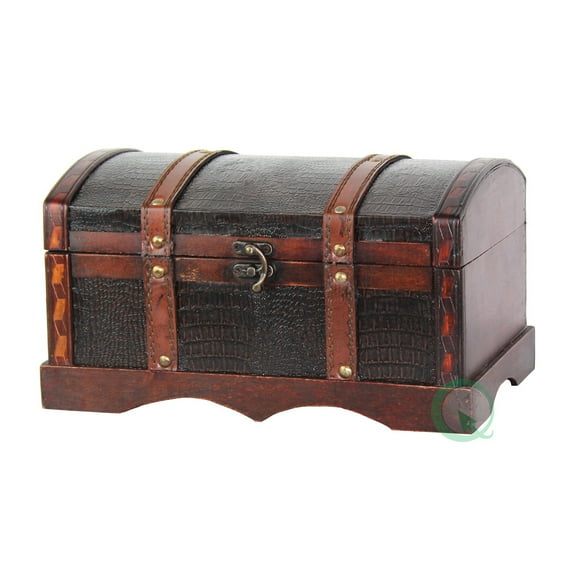 Leather Wooden Chest