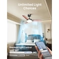 thumbnail image 4 of Ventilador de techo Dreo Smart con luces de 42 pulgadas negro con control remoto, 4 of 9