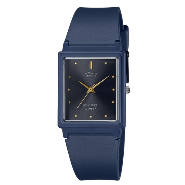 Casio POP Analog Dark Blue Resin Strap Black Dial Quartz MQ-38UC-2A1 Women's Watch