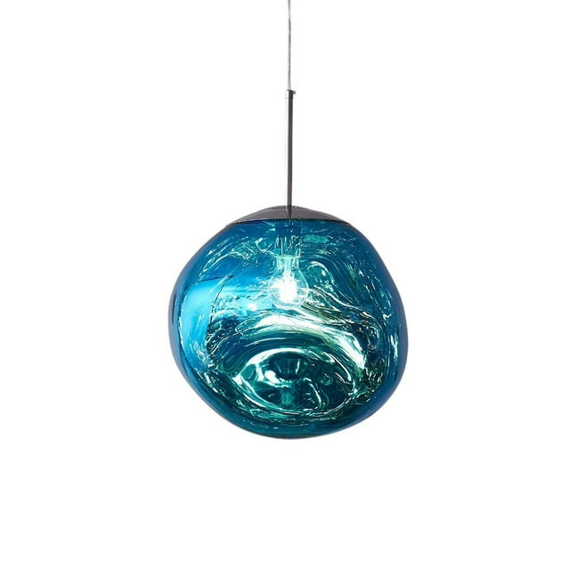 Ilios Innova | Lámpara Colgante Lava | Estilo Contemporáneo | Altura Ajustable | Metal Cromado y Acrílico Decorativo
