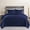 Navy Blue, variant on JML Quilt Set Queen Size Lightweight Bedspread, Soft Summer Quilt Bedding Set Coverlet for All Seasons with 3 Piece (1 Quilt, 2 Pillow Shams), Black