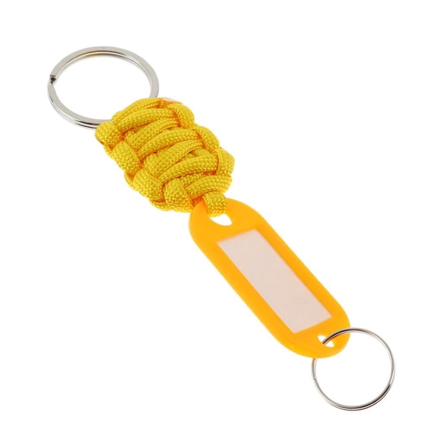 1 Pieza Llavero de Paracordaa funciones Organziador de Llaves para Correa para Mascotas Amarillo DYNWAVEMX Llavero Paracord