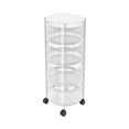 thumbnail image 3 of Abbracc Kitchen Storage Cart 4 Tier Fruit and Vegetable Storage with Wheels Net Basket Rolling Trolley Storage Rack for Kitchen white, 3 of 9