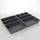 thumbnail image 1 of Kosmetik Schreibwaren Organizer Multifunktional Aufbewahrungsbox Organizer für Schubladen -8 PCS Aufbewahrungsboxen (Dunkelgrau), 1 of 5