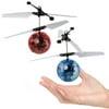 2pk Flying Ball Helicopter Toy LED Light Up RC Style Induction Drone Kids Adults