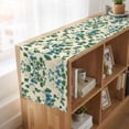thumbnail image 6 of Green Blue Spring Floral 120 Inch Table Runner, Watercolor Flower Summer Farmhouse Dresser Scarf Cotton & Linen Tablerunner for Dining/Kitchen Island/Holiday Party Décor 13" x 120", 6 of 9