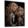 thumbnail image 2 of Designart "Thai Elephants Asian Painting III" Asian Floater Framed Wall Art Print, 2 of 7
