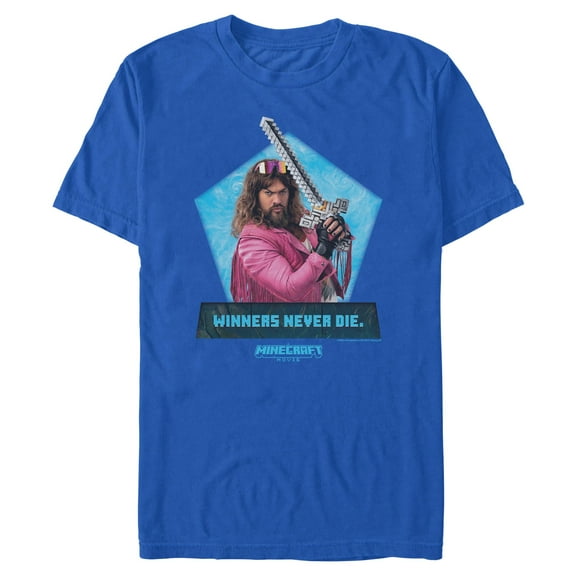 Mens A Minecraft Movie Garrett Winners Never Die Scene T Shirt