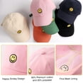 thumbnail image 4 of Gorra de béisbol SONMONY Smile Face para niño de 3 a 12 años, rosa, 4 of 6