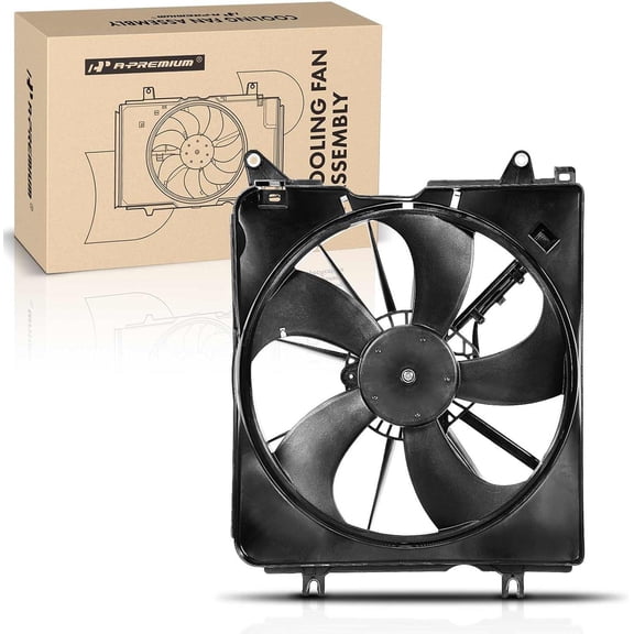 A-Premium Engine Radiator Cooling Fan Assembly with Shroud Compatible with Honda CR-V CRV 2017-2022, 1.5L 2.4L, Left Side, Replace# 190155PAA01, 190205PAA01