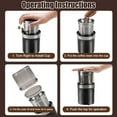 thumbnail image 6 of Voltix Electric Multi-use Cup Grinder, Large Capacity Stainless Steel, Easy to Clean,Coffee Grinder & Spice Grinder for Home Kitchen, Detachable Cup (Double blade), 6 of 7