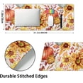 thumbnail image 2 of Fall Pumpkin Sunflowers Mouse Pad XL Watercolor Retro Autumn Leaves Floral Extended Desk Mat Non-Slip Rubber Base Stitched Edge Large XL Thanksgiving Mousepad for Desk Gaming Laptop,31.5×11.8 in, 2 of 14