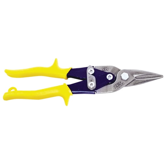 Wiss Metalmaster M3R Compound Action Aviation Snip, 1-1/2 in X 9-3/4 in L, Yellow Non-Slip