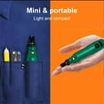thumbnail image 3 of DEBGFS Outil Rotatif Sans Fil Vitesse Réglable Mini Meuleuse Électrique Rechargeable Stylo de Gravure avec 3 Vitesses et 36 Accessoires pour Ponçage Polissage Perçage Sculpture, Vert, 3 of 11