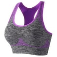 thumbnail image 2 of Jsaierl Womens Sports Bras High Impact Yoga Workout T-shirt Bra Cotton Comfy Bralettes Large Bust Lift Sports Bras, 2 of 7