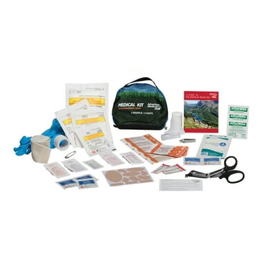 Adventure Medical Kits Mountain Series Medical Kit - Hiker - Emergency Medical First Aid Kit - For 2 People for 2 Days - Comes with a Trauma Pad, Medicine, Guide Book & More - Forest