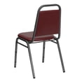 thumbnail image 5 of Bowery Hill Banquet Stacking Chair in Burgundy and Silver, 5 of 9
