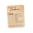 thumbnail image 1 of Tablero de puntuación Phase Ten 2025 Nuevo tablero de puntuación Phase Ten de madera con 8 clavijas de colores para juegos de cartas de mesa para, 1 of 9