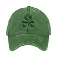 thumbnail image 2 of St. Patrick's Day Shamrock Hat Womens Embroidered Baseball Cap Green, 2 of 3