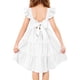 thumbnail image 1 of Vestido para niños pequeños Arshiner de algodón blanco con lazo sin espalda 4T, 1 of 6