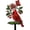 #D 1PC, variant on Solar Metal Cardinal Garden Stake, LED Red Bird Memorial Light for Graves Cemetery Decor, Sympathy Gift for Mom Grandma, Outdoor Yard Art