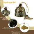 thumbnail image 7 of 3 Pieces Feng Shui Wind Bell Lucky Wind Chimes Chinese Metal Bell Vintage Dragon And Fish Feng Shui Hanging Chime For Good Luck Safe Home Garden Patio Hanging Decoration 3 Bells 6 Bells, 7 of 7