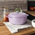 thumbnail image 4 of Dutch Oven Lodge, hierro fundido esmaltado, 6 cuartos de galón, color lila, 4 of 4