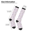 thumbnail image 5 of Haiem Purple Rabbit Socks, Funny Novelty Crazy Design Cotton Socks Sports Socks Knee High Socks For Men, Women,1Pairs - Gift For Working Friends, 5 of 9