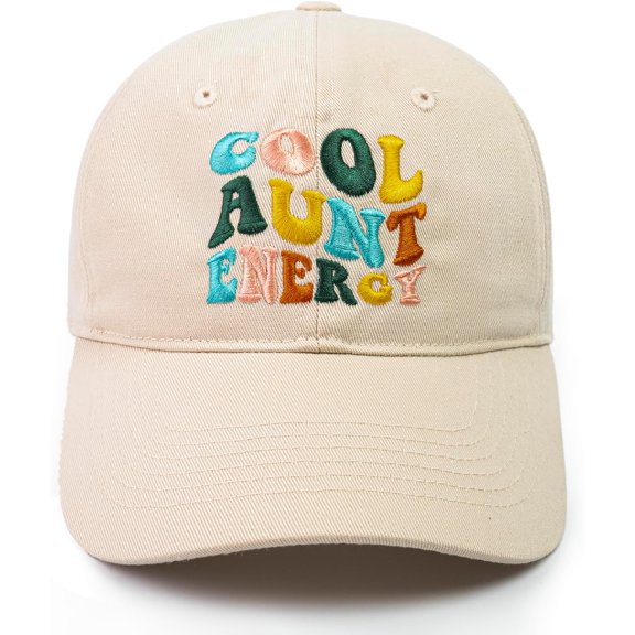 Cool Aunt Energy Hat, Embroidered Cap for Gifts for Aunt Women, Birthday Gift for Aunt, Adjustable Baseball Hat