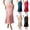 Red, variant on uublik Pencil Skirt for Women Elastic High Waist Pleated A-Line Flared Maxi Skirts Navy