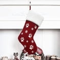 thumbnail image 5 of Christmas Sale! 18 inch Christmas Stocking Pet Dog Stocking Dog Paw Fireplace Hanging Stocking for Christmas Holiday, 5 of 6