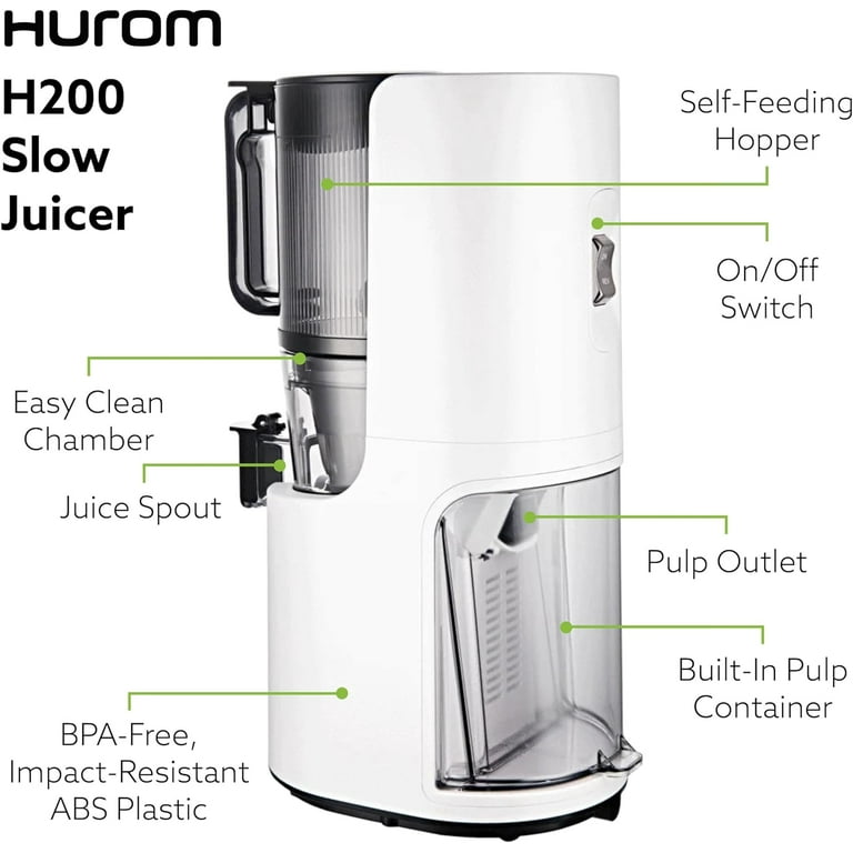 Hurom H200 Easy Clean Slow Juicer White - Walmart.com