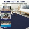 thumbnail image 4 of Ourlova Boat Carpet Marine Carpet for Boats Waterproof Indoor Outdoor Carpet with Anti-Slide Backing Marine Grade Boat Carpet Cuttable Easy to Clean Patio Rugs Deck Rug, 4 of 6