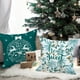 thumbnail image 2 of Juego de 4 Fundas Cojin Navidad 45x45 cm, Funda Cojines Decorativos Navideños de Feliz Xmas Fundas de Almohada Navideñas Decoración Hogar Navidena para Dormitorio Sofá Cama(Cyan), 2 of 5