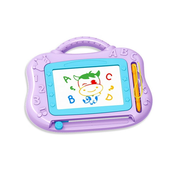 Blue Magnetic Drawing Board For Kids Doodle Writing Pad With Erasable Surface Double Sided Graffiti Board Educational Toy 9.33X0.91X7.76 Inches 0.43 Lbs