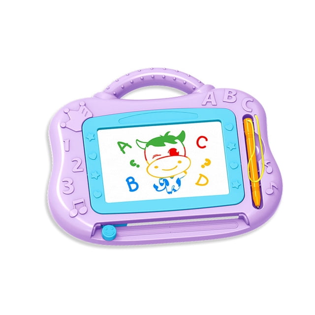 Blue Kids Magnetic Drawing Board Toy Writing Puzzle Graffiti Type For Kindergarten Educational Gift Safe Material Portable Activity Fun