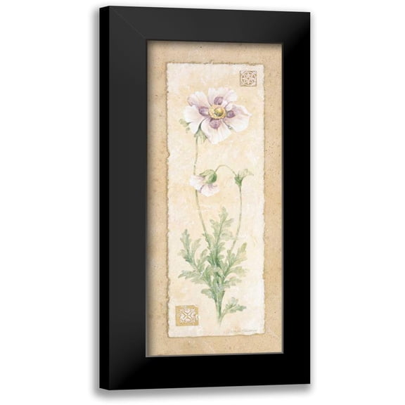 Gladding, Pamela 8x14 Black Modern Framed Museum Art Print Titled - Poppy