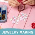 thumbnail image 3 of WASHWEPE 200Pcs Handmade Style Acrylic Spacer Bead Caps for Floral Jewelry Making Supplies, 3 of 6
