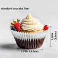 thumbnail image 2 of 200pcs White Standard Cupcake Liners for Baking Cup, No Smell, Grease-proof Muffin Liners, Standard Size Cupcake Cups for Party, Wedding, Birthday, 2 of 4
