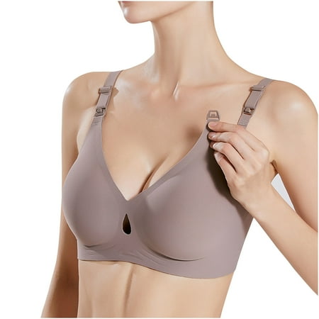 EDHITNR Women Bars Clearance Underwire Bras For Women  No Wire Bras For Women  Pregnant Women s Plus Size Nursing Bra Sagging Thin Front Opening Underwear For Pregnancy 50% Off Clear