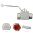 thumbnail image 4 of Arkzeo 1PCS Hydraulic 2 Way High Pressure Ball Valve - 1/4 " to 1 " BSP - 500 Bar MWP G3/4, 4 of 9