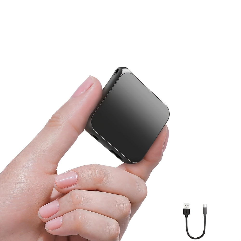 128GB Mini Recorder Device, Digital Voice Recorder With Playback, Small Voice Recorder Device With Noice Reduction, Password Audio Recorder For Interview Compatible With Phone/PC