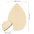 thumbnail image 4 of ZOENHOU 300 PCS Unfinished Wooden Teardrop Shape, Wood Raindrops with Hold, Wood Earring Pendants Bulk for Diy Craft, 4 of 6