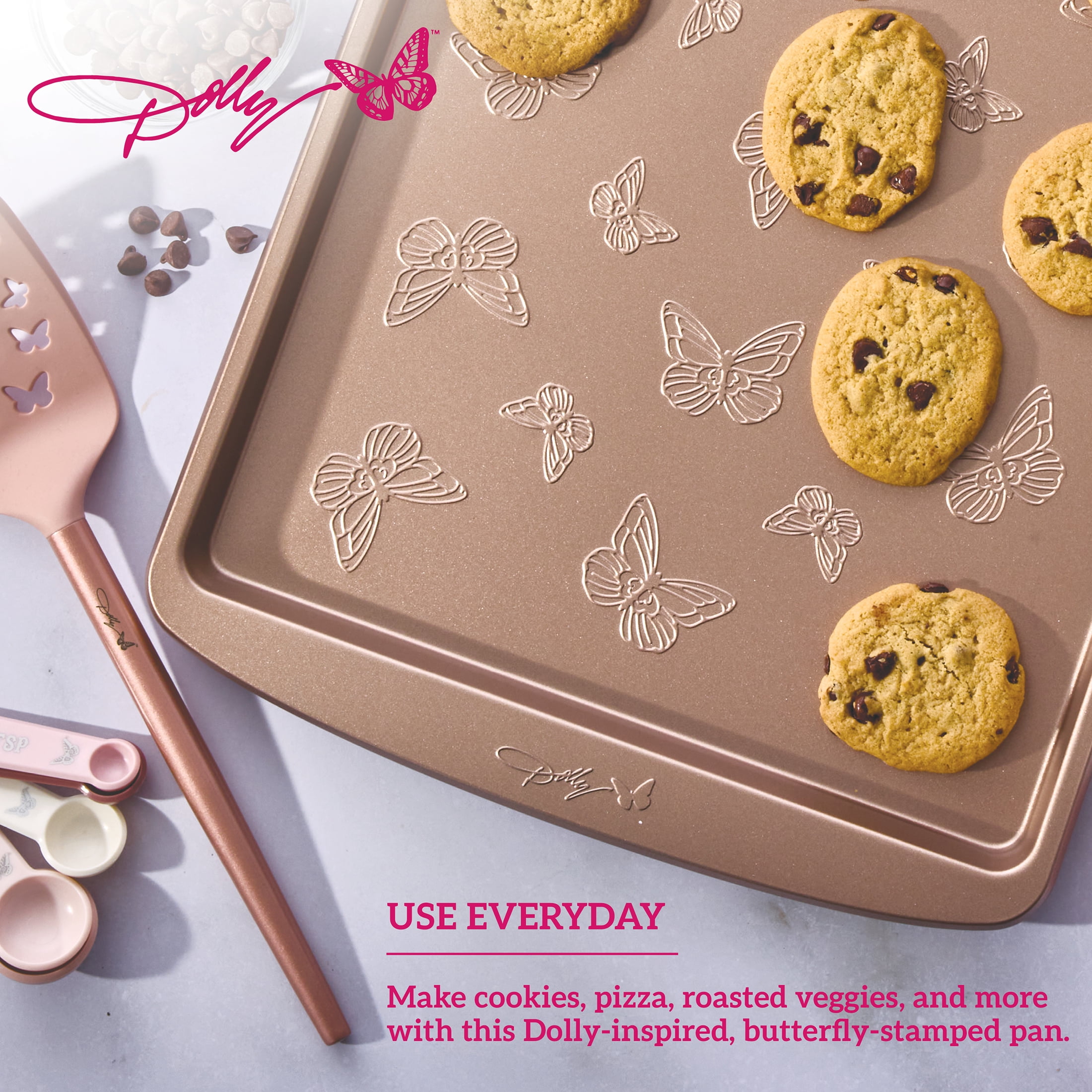 Dolly Parton Butterfly Stamp Carbon Steel Non-Stick Cookie Slider