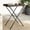Brown, variant on vidaXL Folding Tray Table TV Dinner Outdoor Garden Patio Furniture Poly Rattan