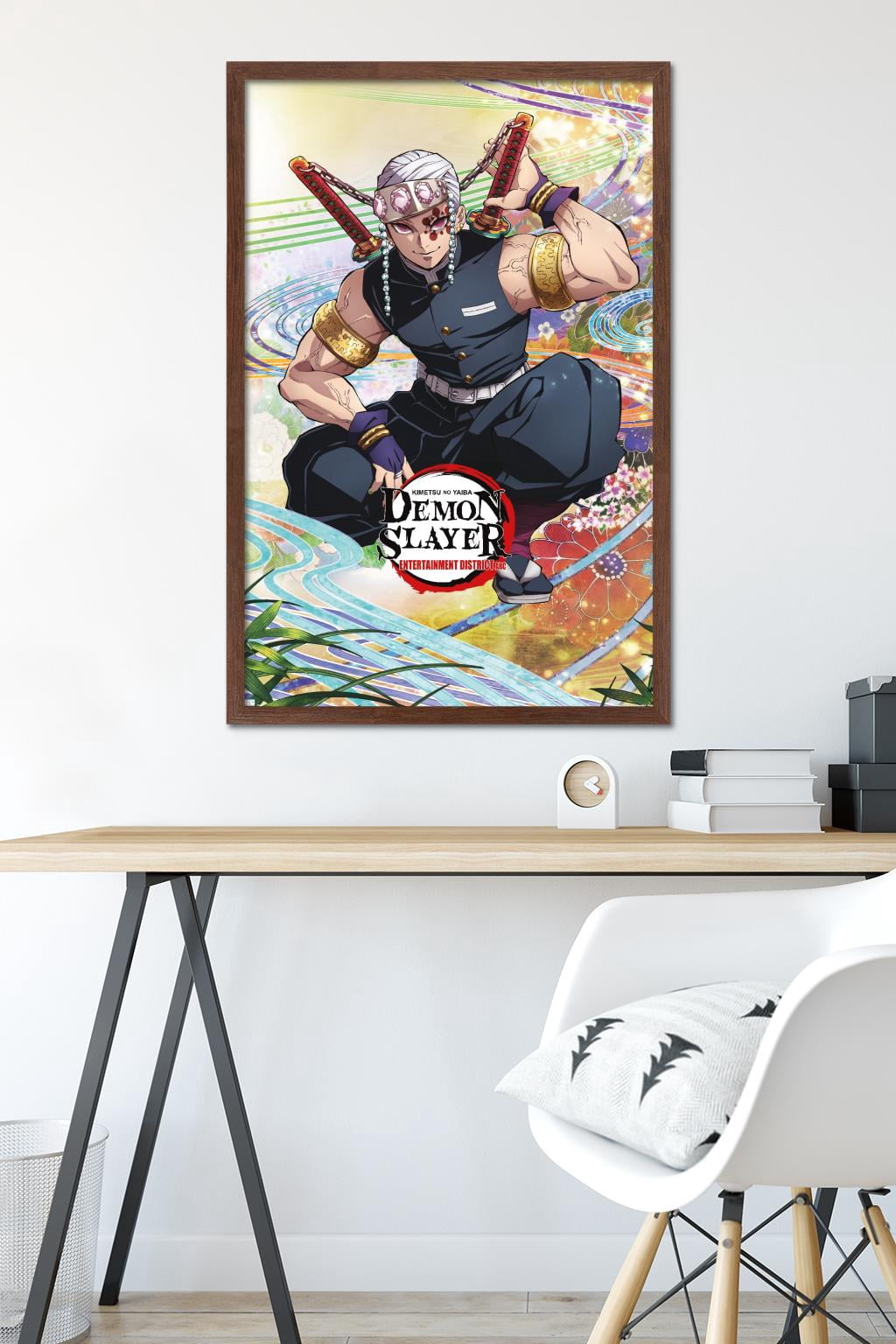 Demon Slayer - Tengen Uzui One Sheet Wall Poster, 22.375" x 34" Framed