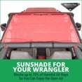 thumbnail image 2 of Bimini Top MasterTop en Maille Rouge pour Jeep Wrangler 87-95, 2 of 6